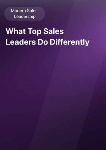 What Top Sales Leaders Do Differently