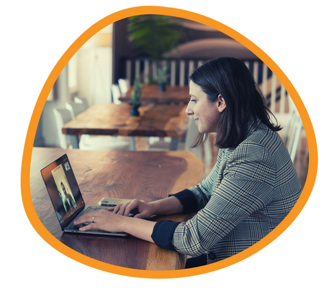A Females Sales Leader on a Laptop A Females Sales Leader on a Laptop