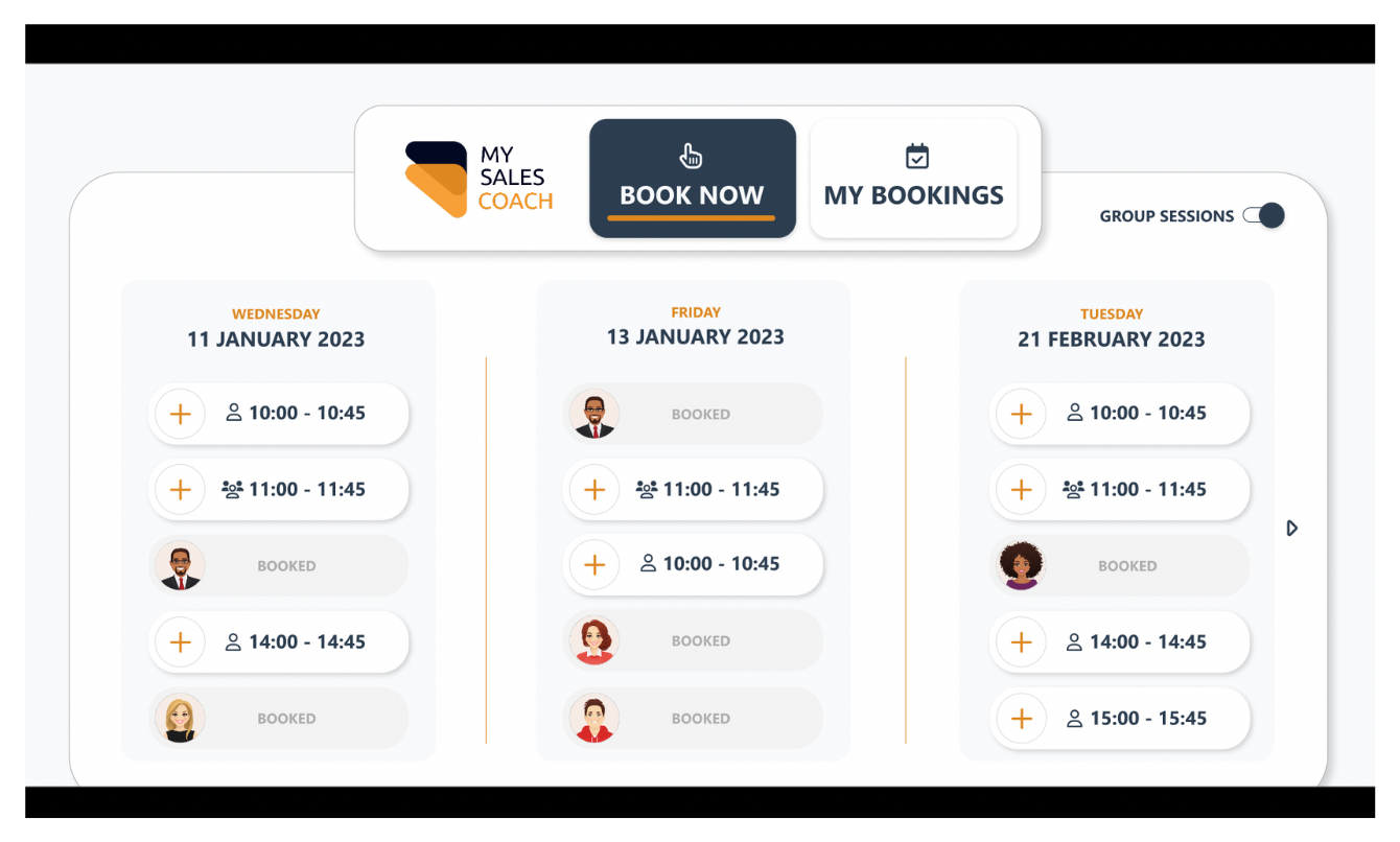 The My Sales Coach Dashboard